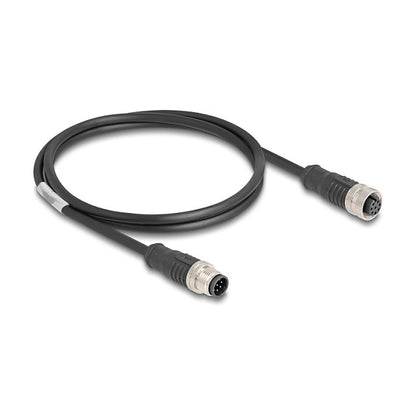 M12 Kabel A-kodiert 8 Pin Stecker zu Buchse PVC 1 m