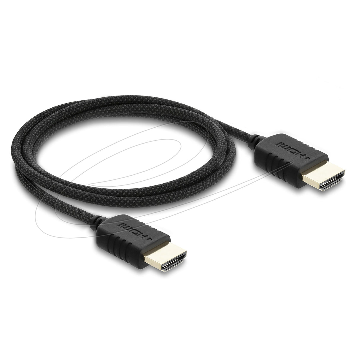 Koaxiales High Speed HDMI Kabel 8K 60 Hz 48 Gbps mit Geflechtmantel 1 m