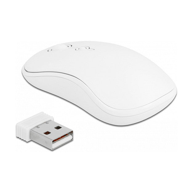 USB Tastatur und Maus Set 2,4 GHz kabellos weiß