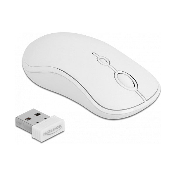 USB Tastatur und Maus Set 2,4 GHz kabellos weiß