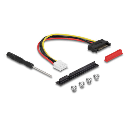 M.2 Key A+E zu PCIe x8 NVMe Adapter gewinkelt mit 20 cm Kabel