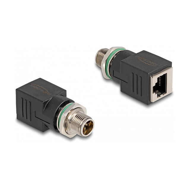 M12 Adapter X-kodiert 8 Pin Stecker zu RJ45 Buchse gerade