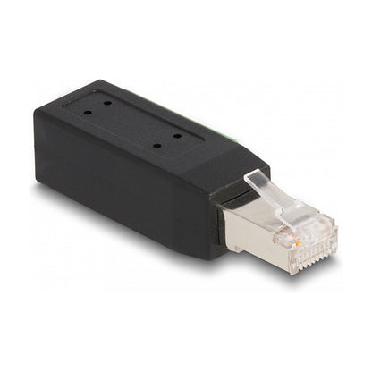 RJ45 Stecker Cat.5e zu Terminalblock Adapter 90° gewinkelt