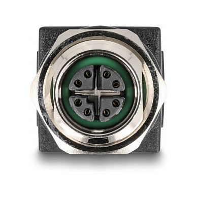 M12 Adapter X-kodiert 8 Pin Buchse zu RJ45 Buchse gerade