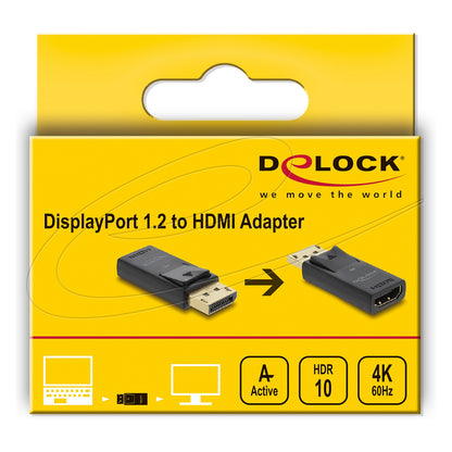 Aktiver DisplayPort 1.2 zu HDMI Adapter 4K mit HDR Funktion