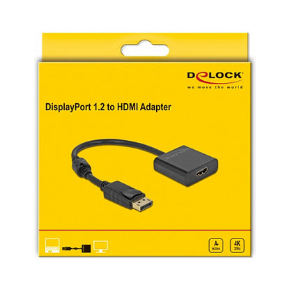 Adapter DisplayPort 1.2 Stecker zu HDMI Buchse 4K Aktiv schwarz