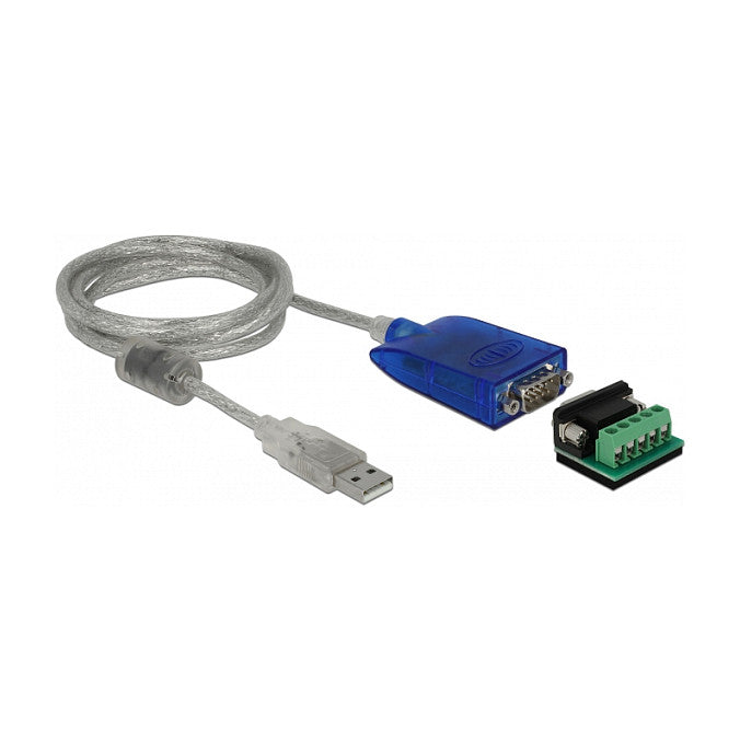 Adapter USB Typ-A zu Seriell RS-422/485 DB9 mit Überspannungsschutz 600 W und erweiterter Temperaturbereich