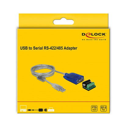 Adapter USB Typ-A zu Seriell RS-422/485 DB9 mit Überspannungsschutz 600 W und erweiterter Temperaturbereich