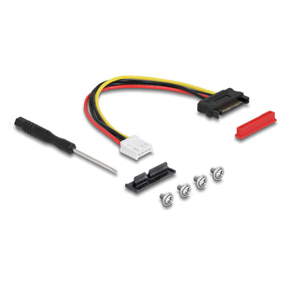 M.2 Key A+E zu PCIe x1 NVMe Adapter gewinkelt mit 20 cm Kabel