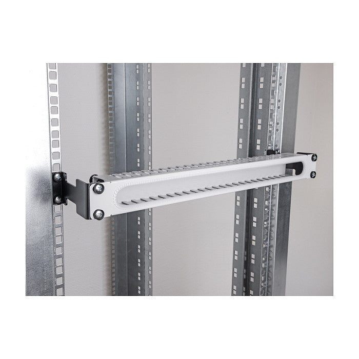 Server Rack Tiefenerweiterung Adapter Montagekit zur Verlängerung der Montagetiefe bis 10 cm 1 HE schwarz