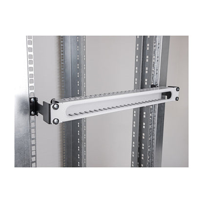 Server Rack Tiefenerweiterung Adapter Montagekit zur Verlängerung der Montagetiefe bis 10 cm 1 HE schwarz
