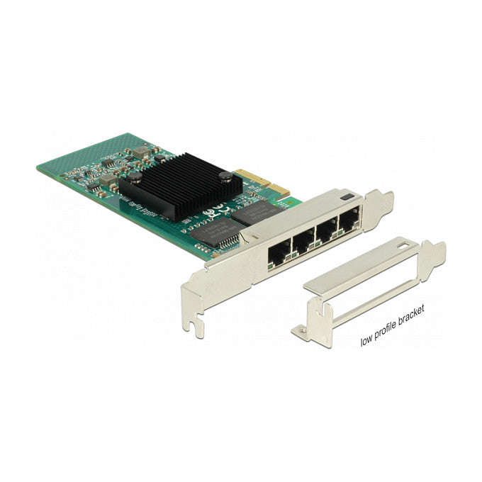 PCI Express x4 Netzwerkkarte Gigabit LAN 4 x RJ45 i350