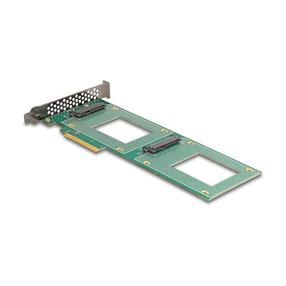 PCI Express 4.0 x8 Karte zu 2 x intern U.2 NVMe SFF-8639 - Bifurcation (LxB: 236 x 87 mm)