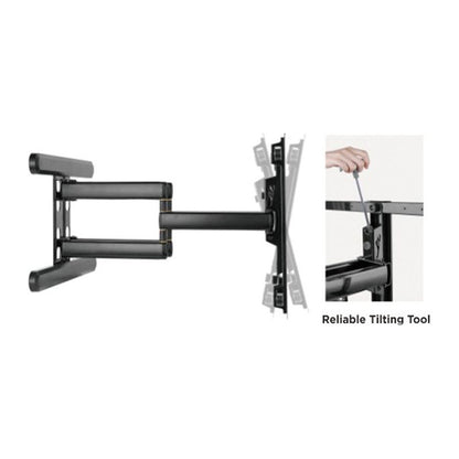 ROLINE PREMIUM TV-Wandhalterung, hoch-flexibel, 37-80 Zoll, bis 70 kg