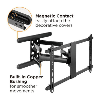ROLINE PREMIUM TV-Wandhalterung, hoch-flexibel, 37-80 Zoll, bis 70 kg