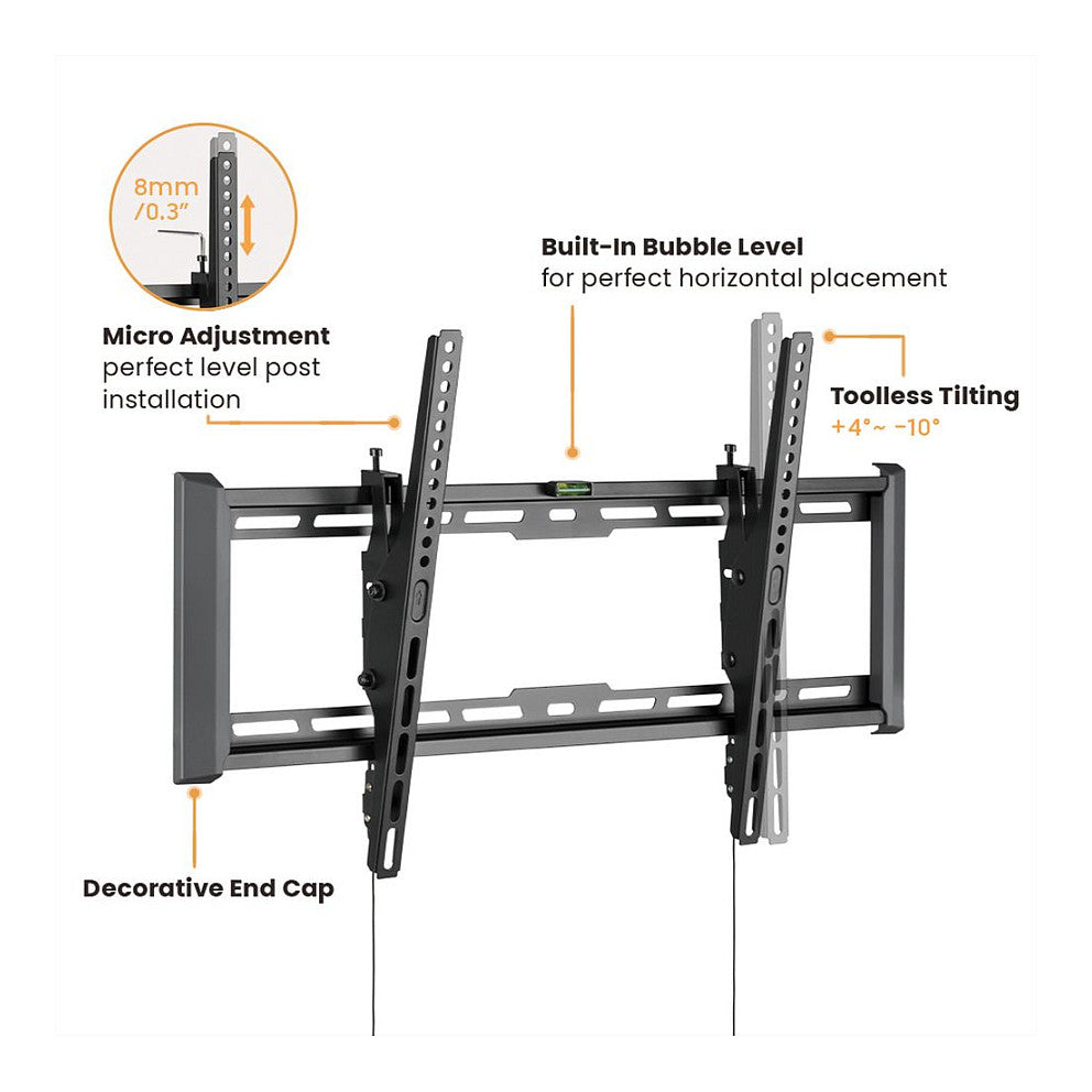 VALUE TV-Wandhalterung, neigbar, 37-80 Zoll, bis 75 kg