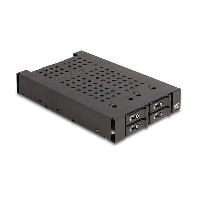 3.5" Wechselrahmen für 4 x M.2 NVMe SSD mit Slim SAS SFF-8654 Anschluss