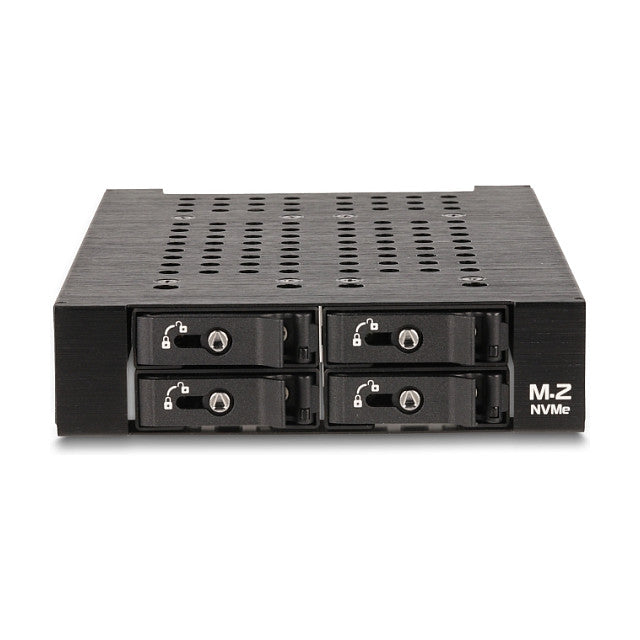 3.5" Wechselrahmen für 4 x M.2 NVMe SSD mit Slim SAS SFF-8654 Anschluss