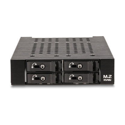 3.5" Wechselrahmen für 4 x M.2 NVMe SSD mit Slim SAS SFF-8654 Anschluss