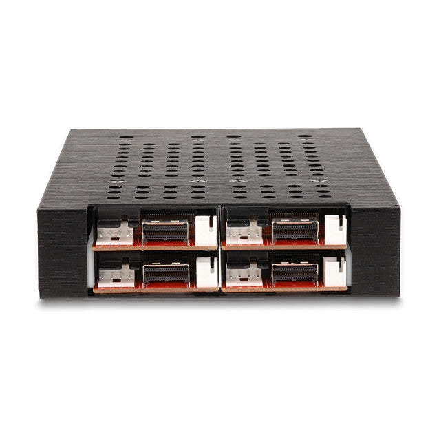 3.5" Wechselrahmen für 4 x M.2 NVMe SSD mit Slim SAS SFF-8654 Anschluss