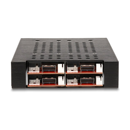 3.5" Wechselrahmen für 4 x M.2 NVMe SSD mit Slim SAS SFF-8654 Anschluss