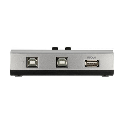 Umschalter USB 2.0 mit 2 x Typ-B Buchse zu 1 x Typ-A Buchse manuell bidirektional