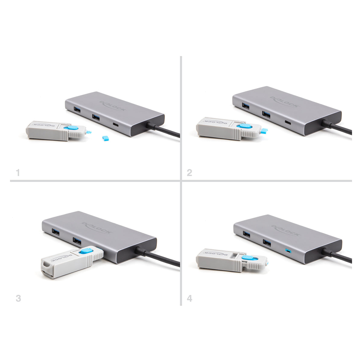 Port Blocker für USB Type-C™ Buchse 10 Stück