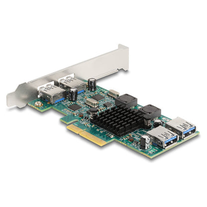 PCI Express x4 Karte zu 2 x extern USB 5 Gbps Typ-A + 2 x intern USB 5 Gbps Typ-A Dual Channel - Low Profile Formfaktor