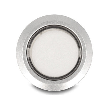 Drucktaster zum Einbau 22 mm 5 x Lötanschluss Taster flach Kunststoff LED weiß