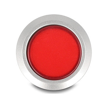 Drucktaster zum Einbau 22 mm 5 x Lötanschluss Taster flach Plastik LED rot