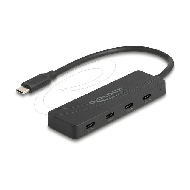 USB 10 Gbps USB Type-C™ Hub mit 4 x USB Type-C™ Buchse schwarz