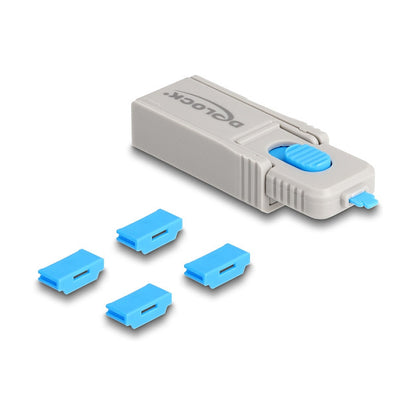 HDMI Port Blocker Set für HDMI Buchsen 4 Stück + Verschlusswerkzeug