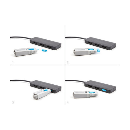 HDMI Port Blocker Set für HDMI Buchsen 4 Stück + Verschlusswerkzeug