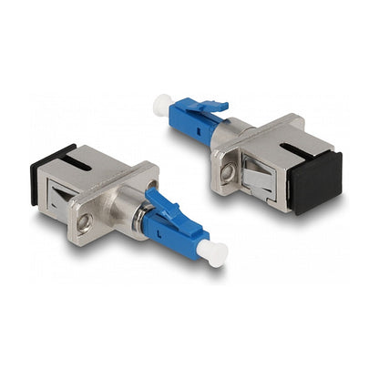 LWL Hybrid Kupplung LC Simplex Stecker zu SC Simplex Buchse blau