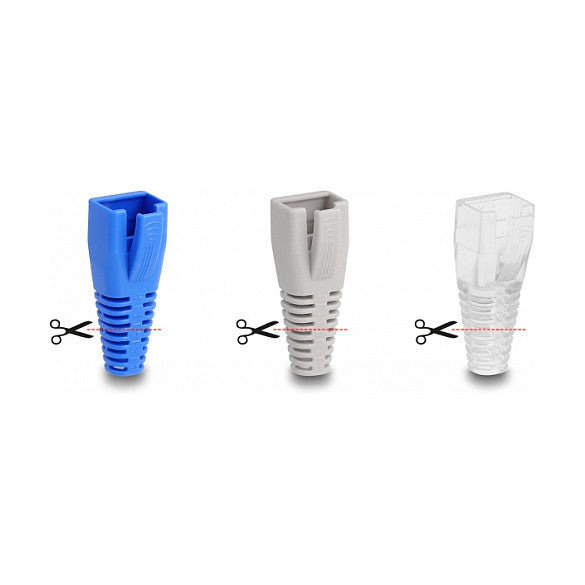 Knickschutztülle für RJ45 Stecker schneidbar 50er Set farbig