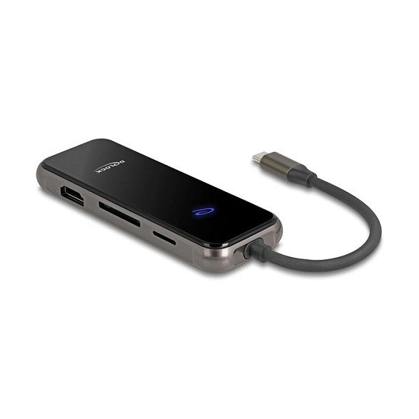 USB Type-C™ Dockingstation 4K - HDMI / USB Hub / SD - Micro SD Slot / PD 3.0 85 W Oberfläche aus gehärtetem Glas