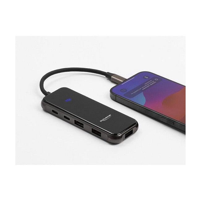 USB Type-C™ Dockingstation 4K - HDMI / USB Hub / SD - Micro SD Slot / PD 3.0 85 W Oberfläche aus gehärtetem Glas