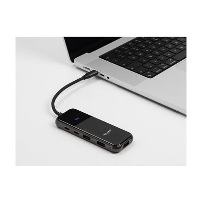 USB Type-C™ Dockingstation 4K - HDMI / USB Hub / SD - Micro SD Slot / PD 3.0 85 W Oberfläche aus gehärtetem Glas