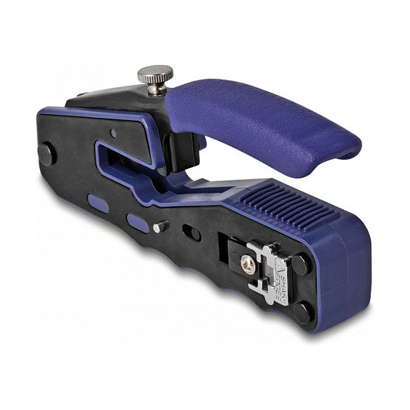 Crimpzange für 8P/ RJ45 Modularstecker mit Klinge und Abisolierer (Easy-Connect)