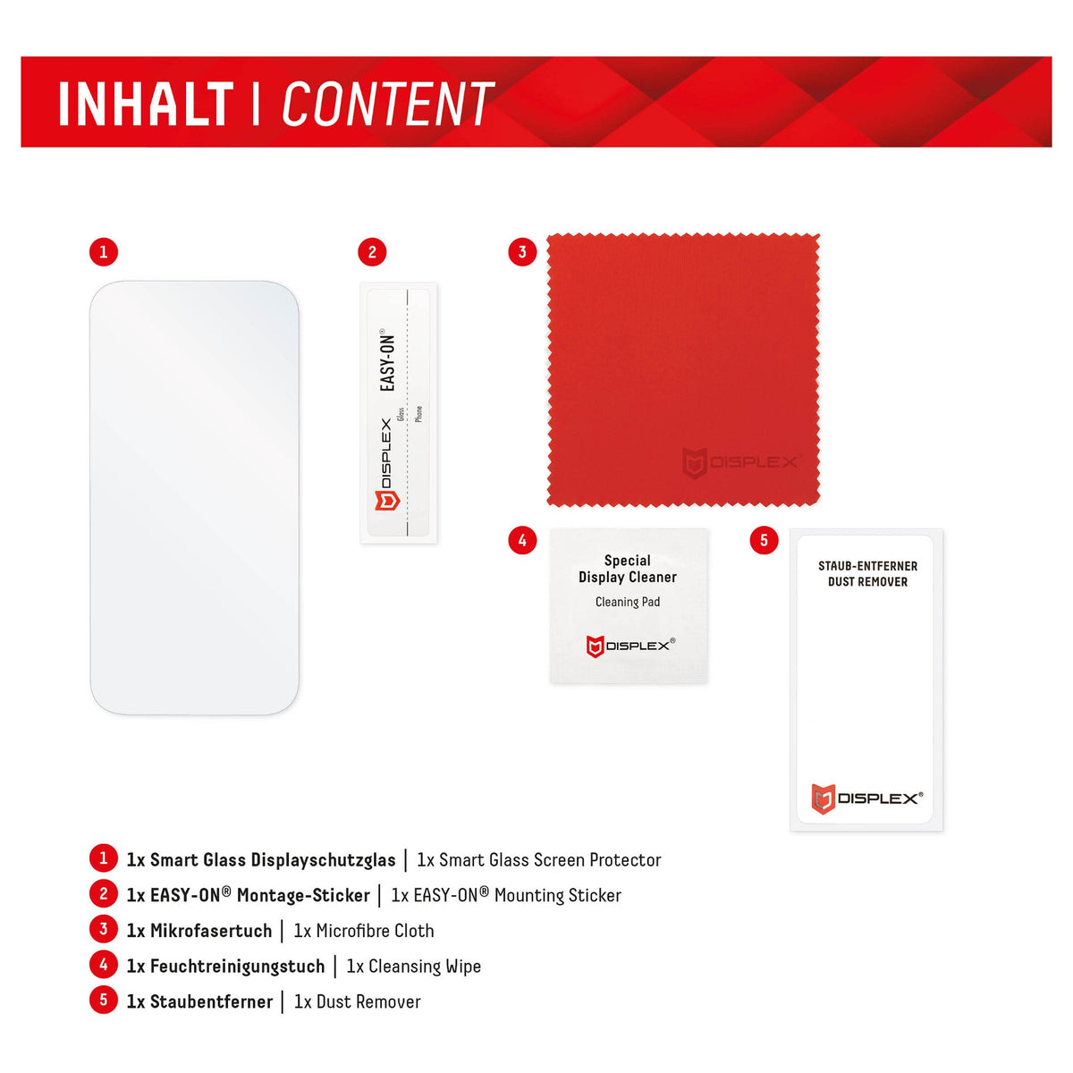 DISPLEX Smart Glass (9H) für Samsung Galaxy S24/S25 Montagesticker, unzerbrechlich, ultra-dünn, unsichtbar