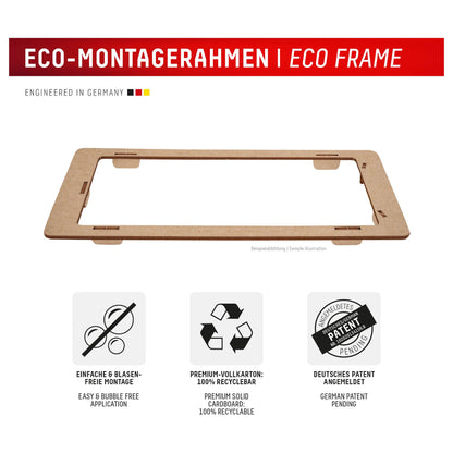 DISPLEX Panzerglas 2D/ Clear (10H) für Samsung Galaxy S24 Eco-Montagerahmen, Tempered Glas, kratzer-resistente Schutzfolie, hüllenfreundlich