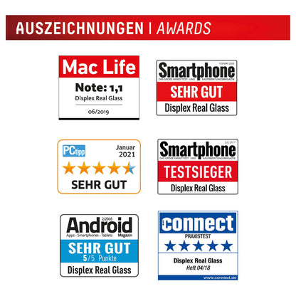 DISPLEX Panzerglas 2D/ Clear (10H) für Samsung Galaxy S24 Eco-Montagerahmen, Tempered Glas, kratzer-resistente Schutzfolie, hüllenfreundlich