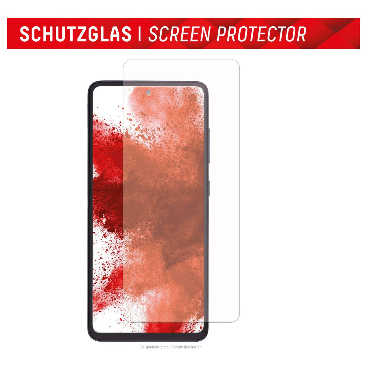 DISPLEX Panzerglas 2D/ Clear (10H) für Samsung Galaxy A54 5G Eco-Montagerahmen, Tempered Glas, kratzer-resistente Schutzfolie, hüllenfreundlich