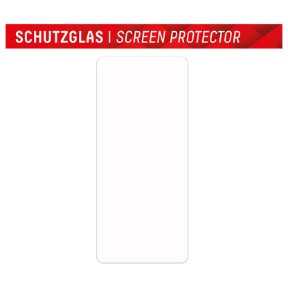 DISPLEX Panzerglas 2D/ Clear (10H) für Samsung Galaxy A54 5G Eco-Montagerahmen, Tempered Glas, kratzer-resistente Schutzfolie, hüllenfreundlich