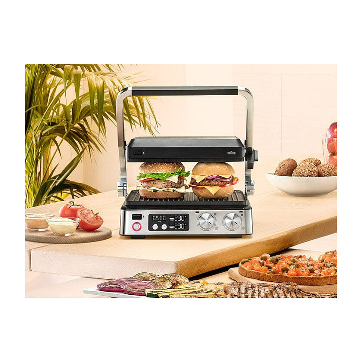 Houshold MultiGrill 7 Kontaktgrill CG 7040 (edelstahl, 2.000 Watt)