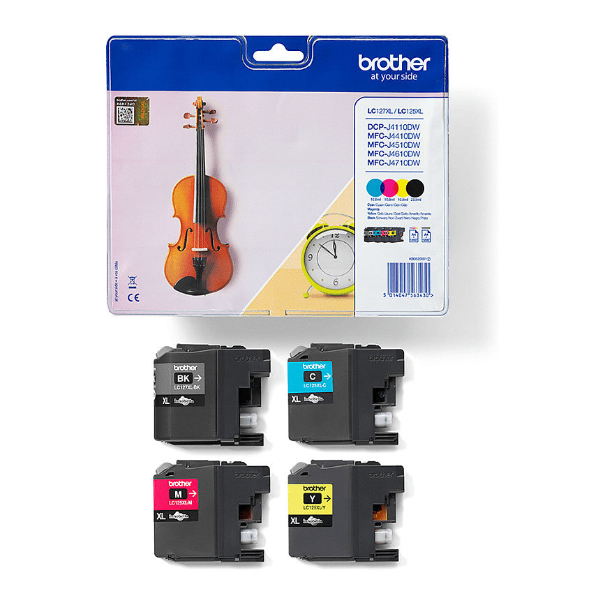 Brother Tintenpatronen LC-127XL Multipack (je 1x BK/M/C/Y)