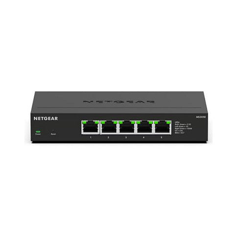 NETGEAR 300 Series Plus - Switch - Multi-Gigabit - managed - 5 x 100/1000/2.5G - Desktop, wandmontierbar
