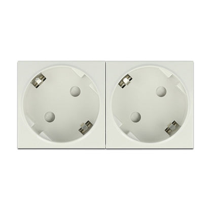 Easy 45 Schutzkontakt-Steckdose 45°-Anordnung 2-fach erweiterbar 45 x 45 mm 5 Stück