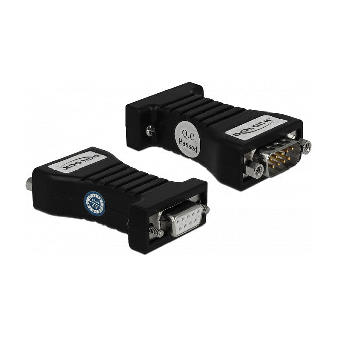 Konverter 1 x Seriell RS-232 DB9 zu 1 x Seriell RS-485 mit ESD Schutz 15 kV Überspannungsschutz 600 W und erweiterter Temperaturbereich
