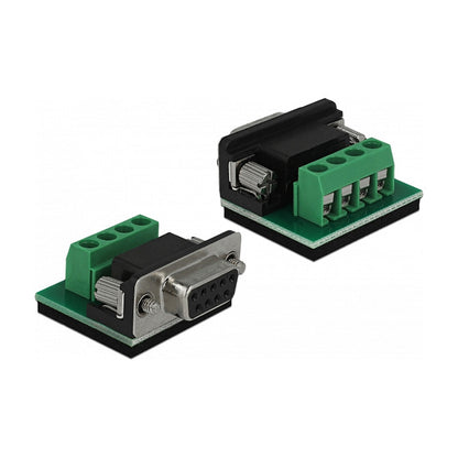 Konverter 1 x Seriell RS-232 DB9 zu 1 x Seriell RS-485 mit ESD Schutz 15 kV Überspannungsschutz 600 W und erweiterter Temperaturbereich